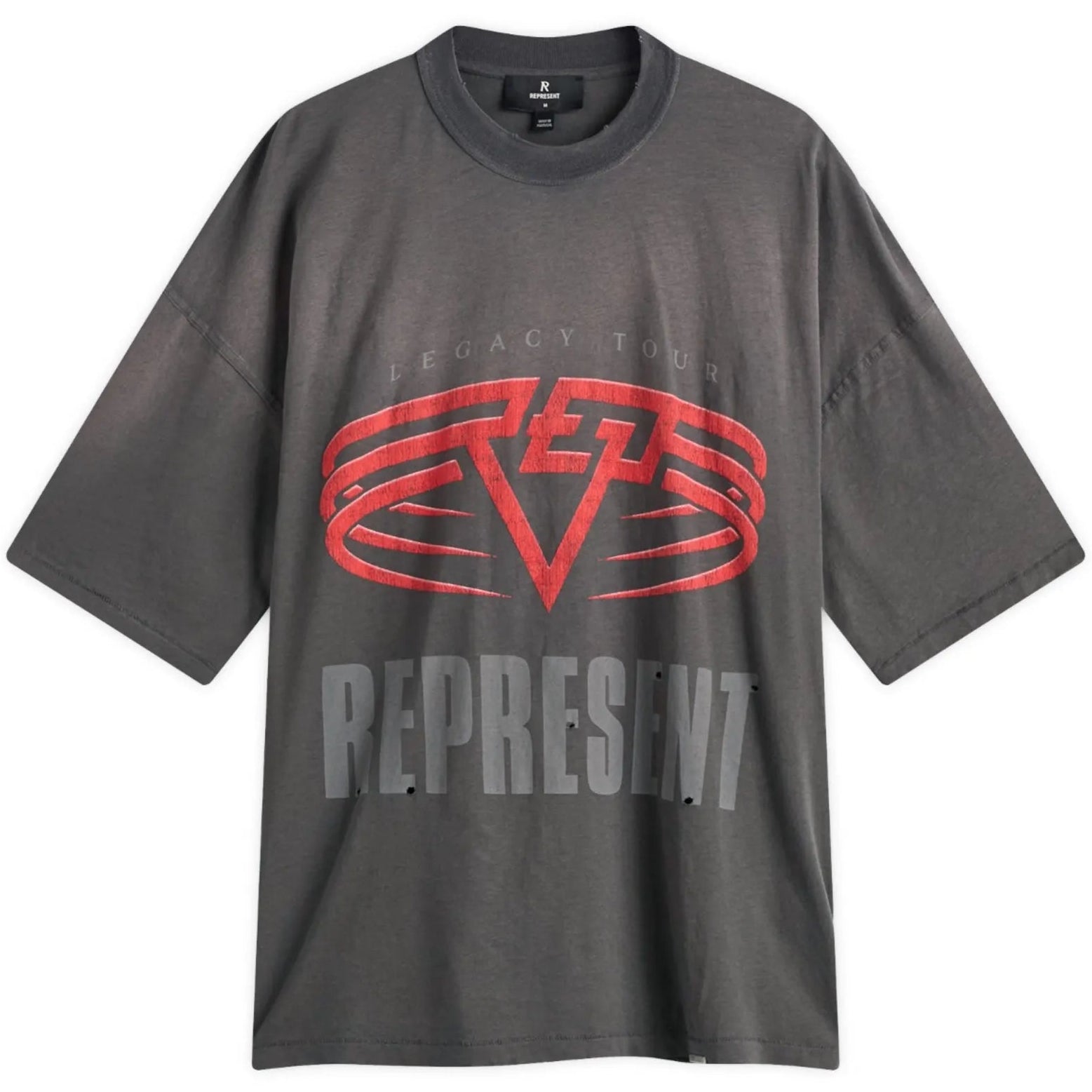 Represent Reversible Living Legacy Tour T-Shirt Sun Fade Grey