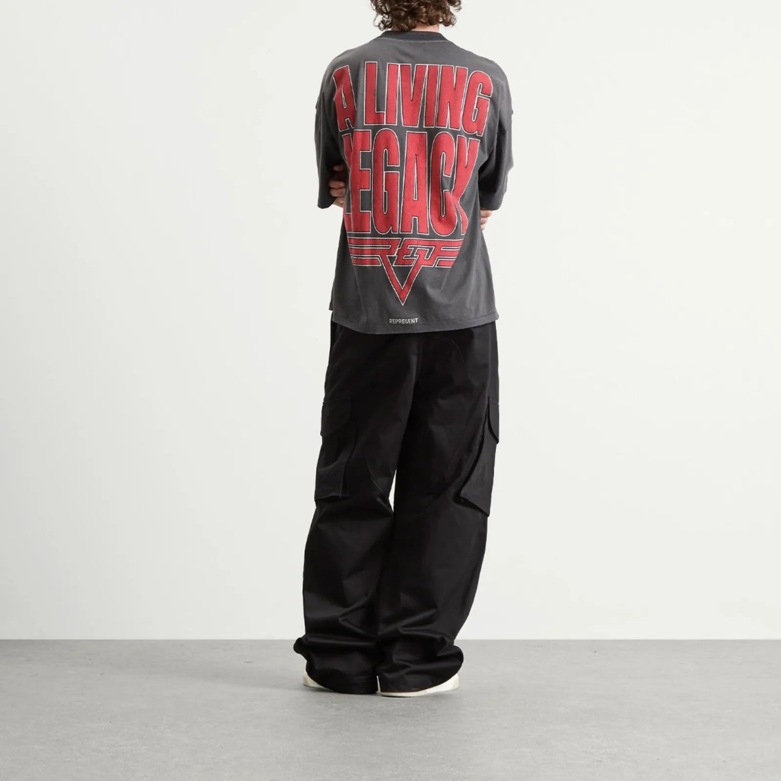 Represent Reversible Living Legacy Tour T-Shirt Sun Fade Grey