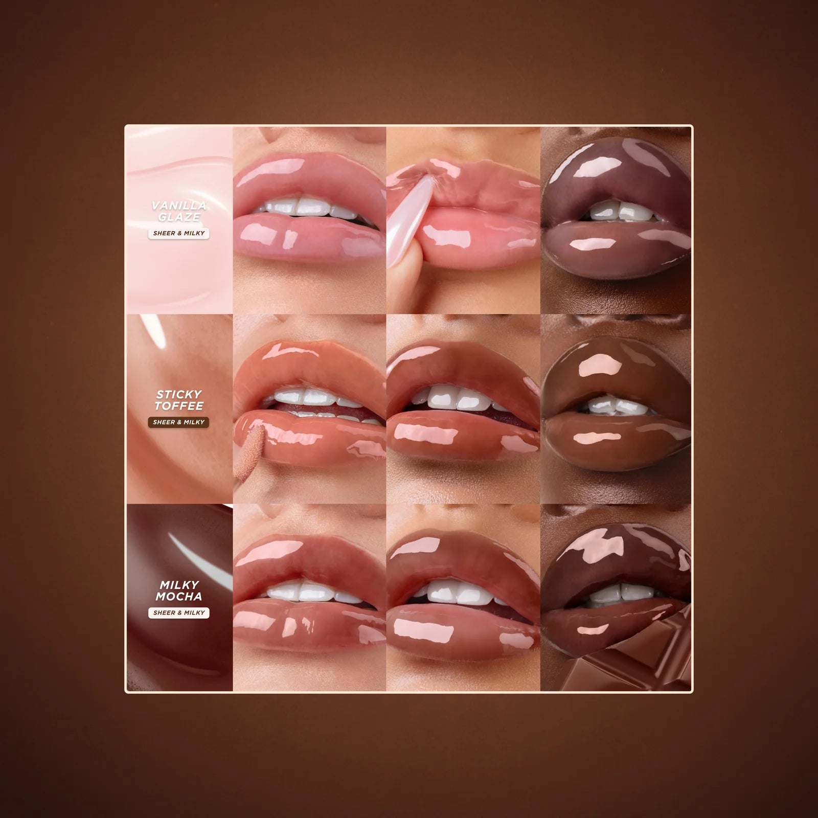 Gisou Glazed Lips Trio Gift Set