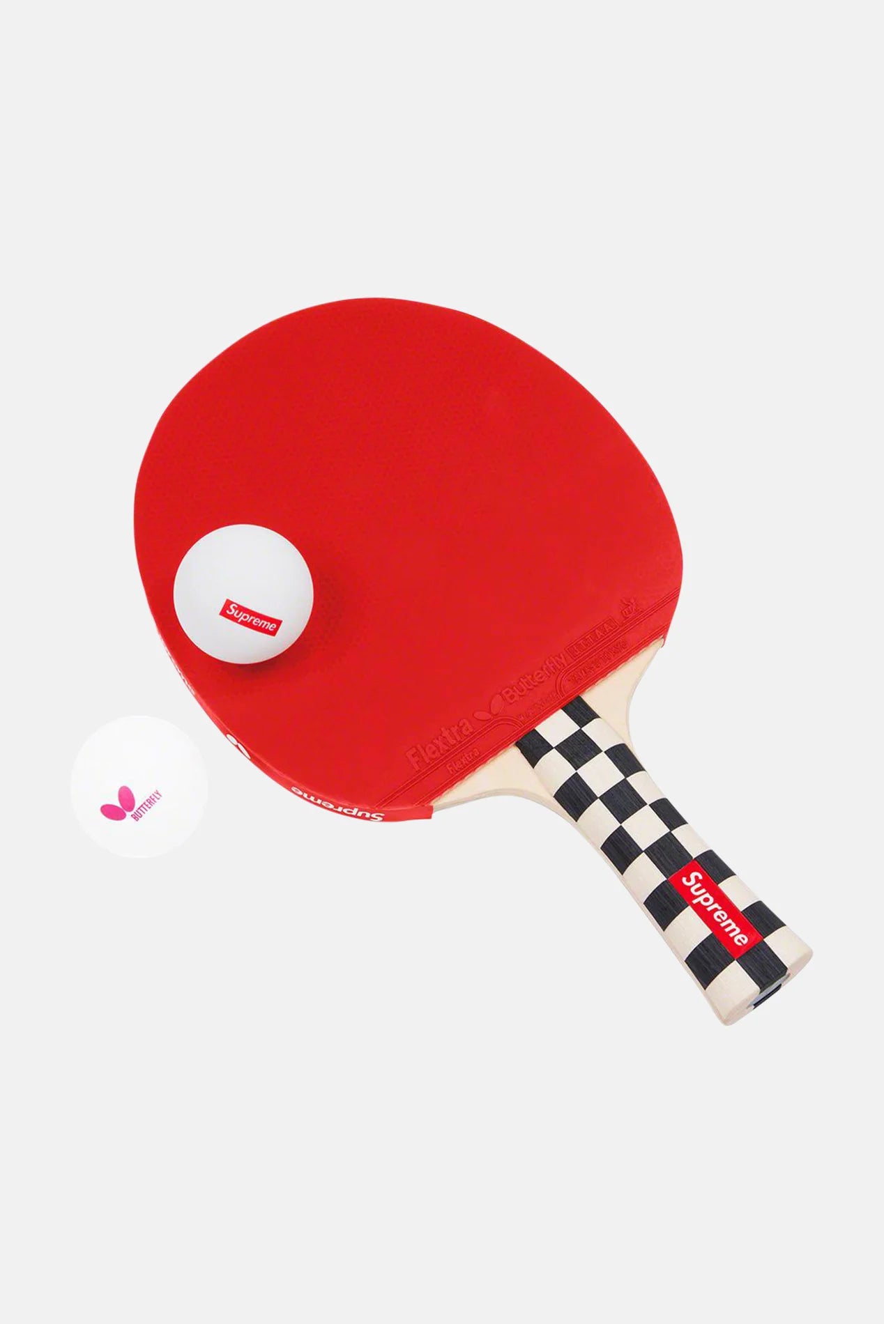 Supreme Butterfly Table Tennis Racket Set Checkerboard