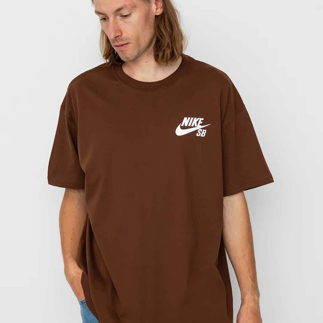 Nike SB Logo Skate T-Shirt Brown