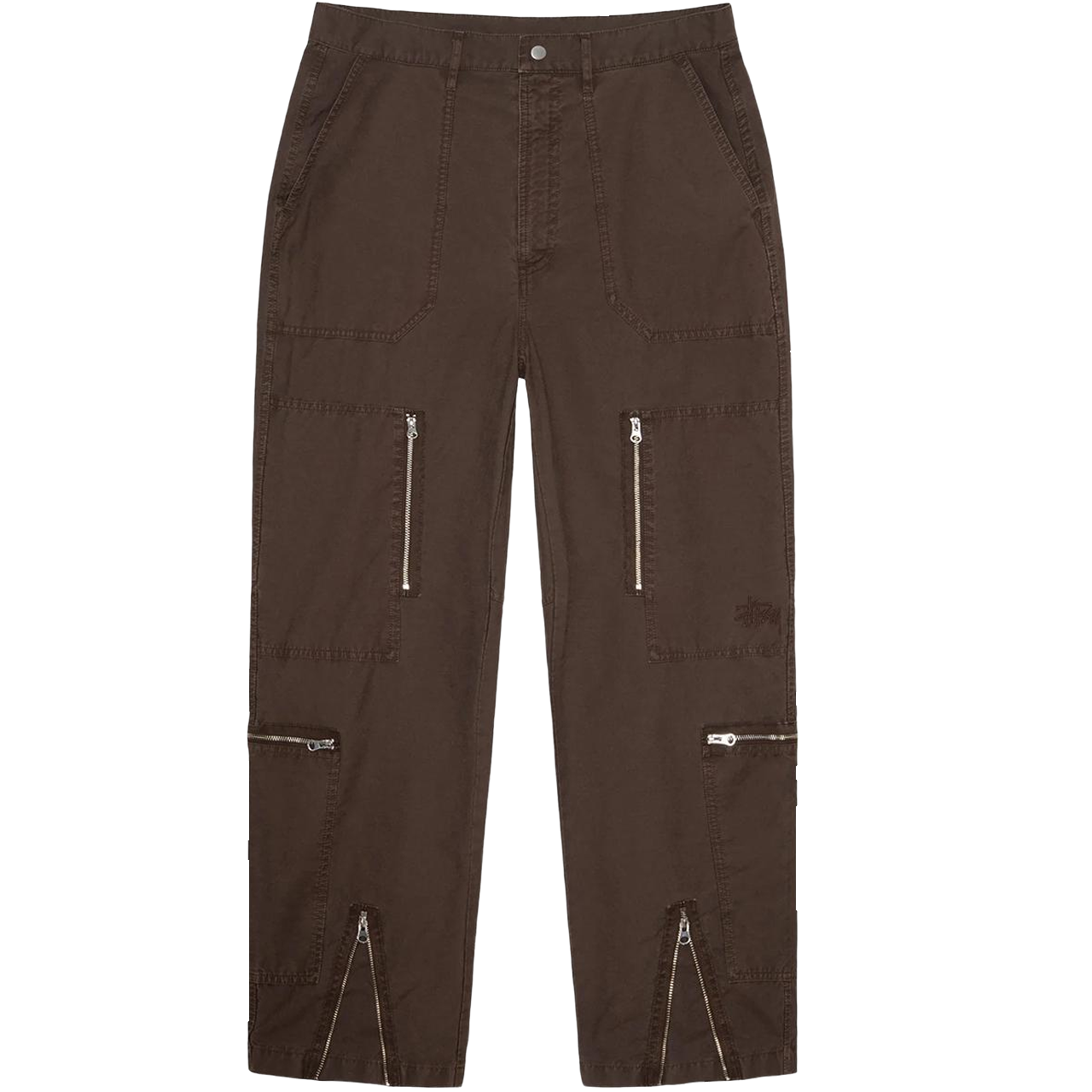 Stussy Flight Pant Ripstop Pigment Dyed Brown