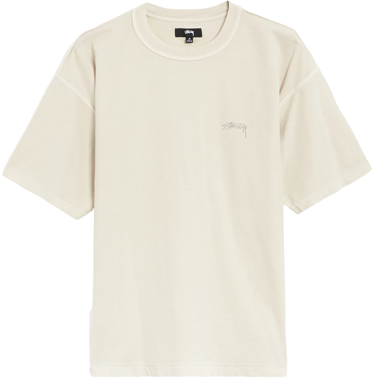 Stussy Pigment Dyed Inside out Crew Bone Unisex