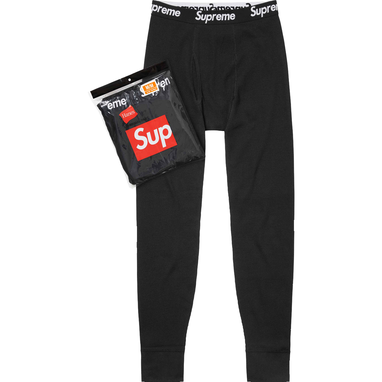 Supreme x Hanes Thermal Pant (1 Pack) 'Black'