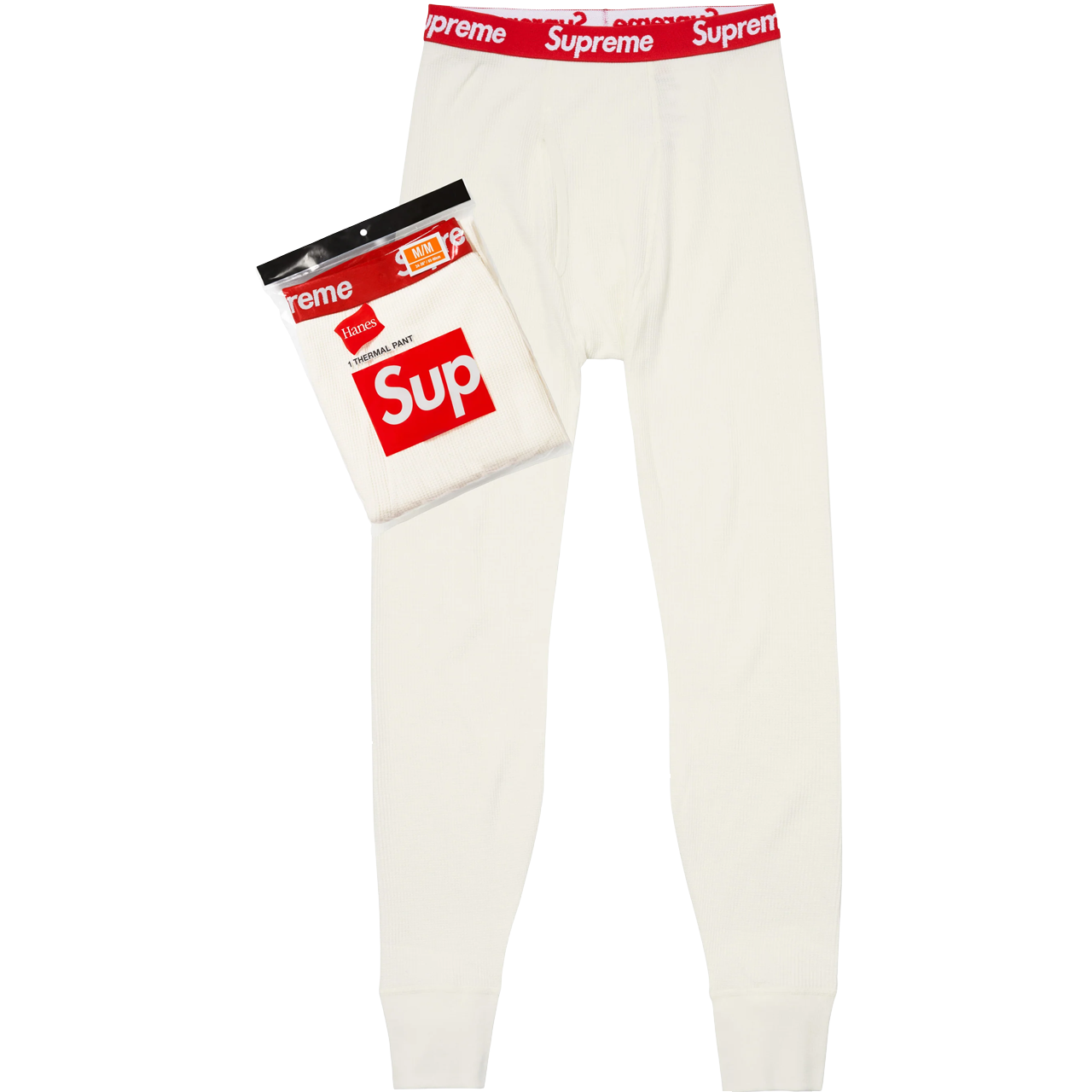 Supreme x Hanes Thermal Pant Natural