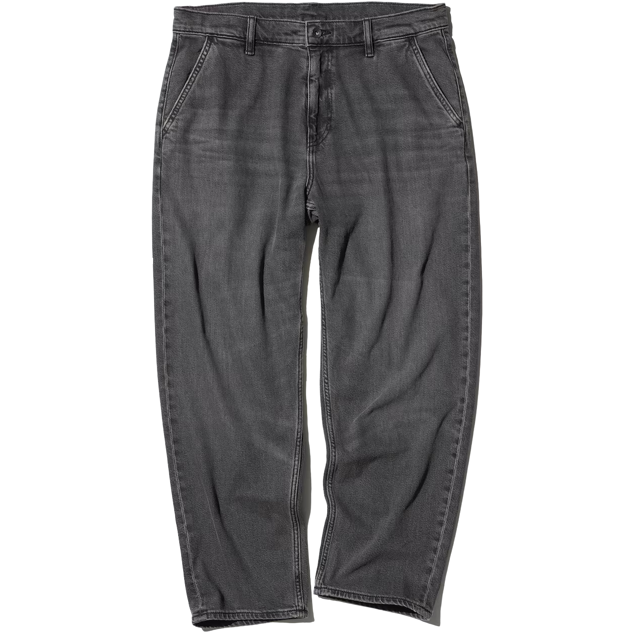 Uniqlo Relaxed Ankle Jeans Gray