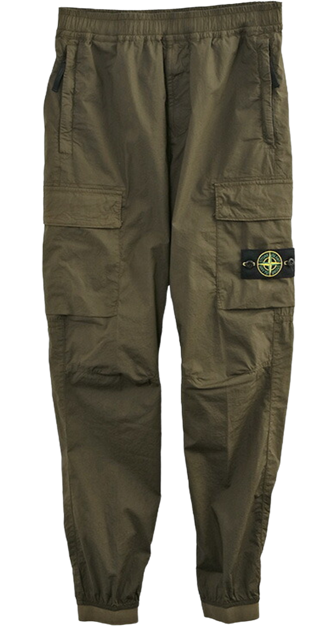 Stone Island Cargo Pants Khaki Compass Patch Logo