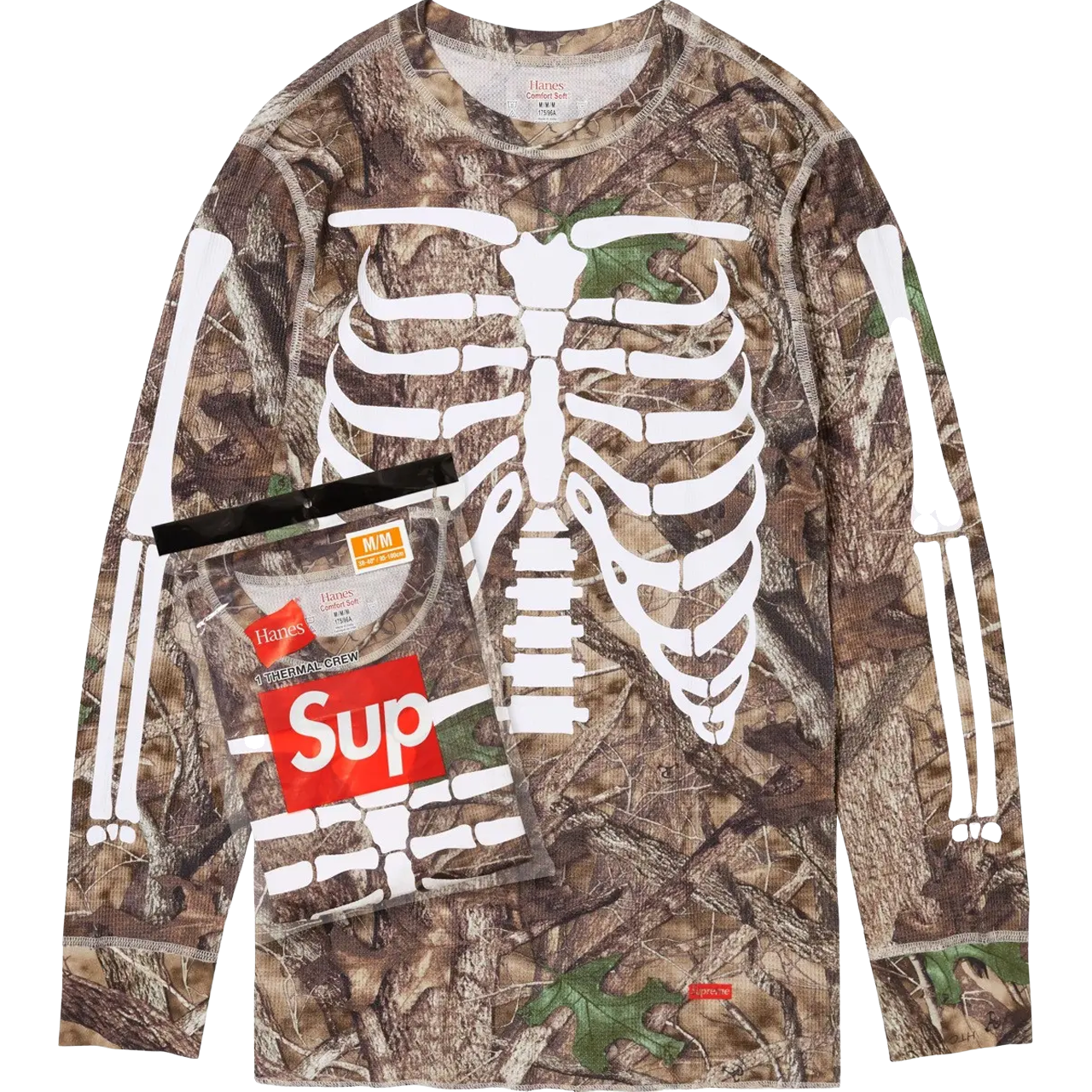 Supreme x Hanes Bones Thermal Crew (1 Pack) 'TrueTimber HTC Fall Camo'