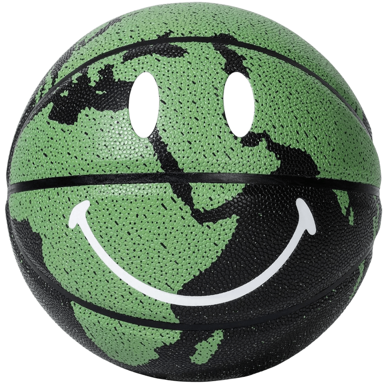 Chinatown Market Smiley Basketball Green Black Bitmap Camo