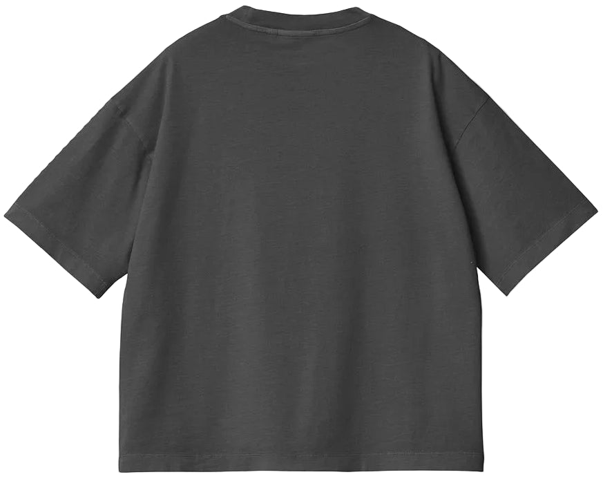 Carhartt WIP Women's S/S Nelson T-Shirt Graphite Black Garment Dyed