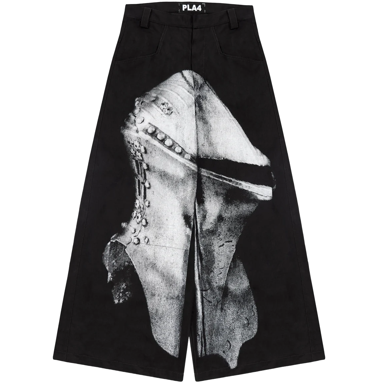 Pla4 Knight Wide Jeans Black