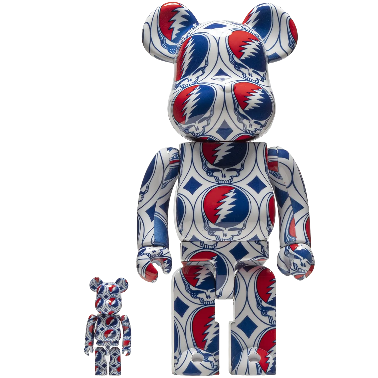 Bearbrick x Grateful Dead (Steal Your Face) 100% & 400% Set