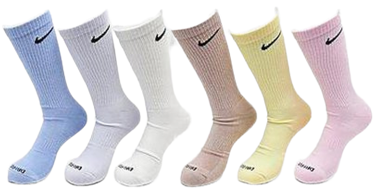 Nike Everyday Plus Cushioned Training Crew Socks 6-Pack Multi