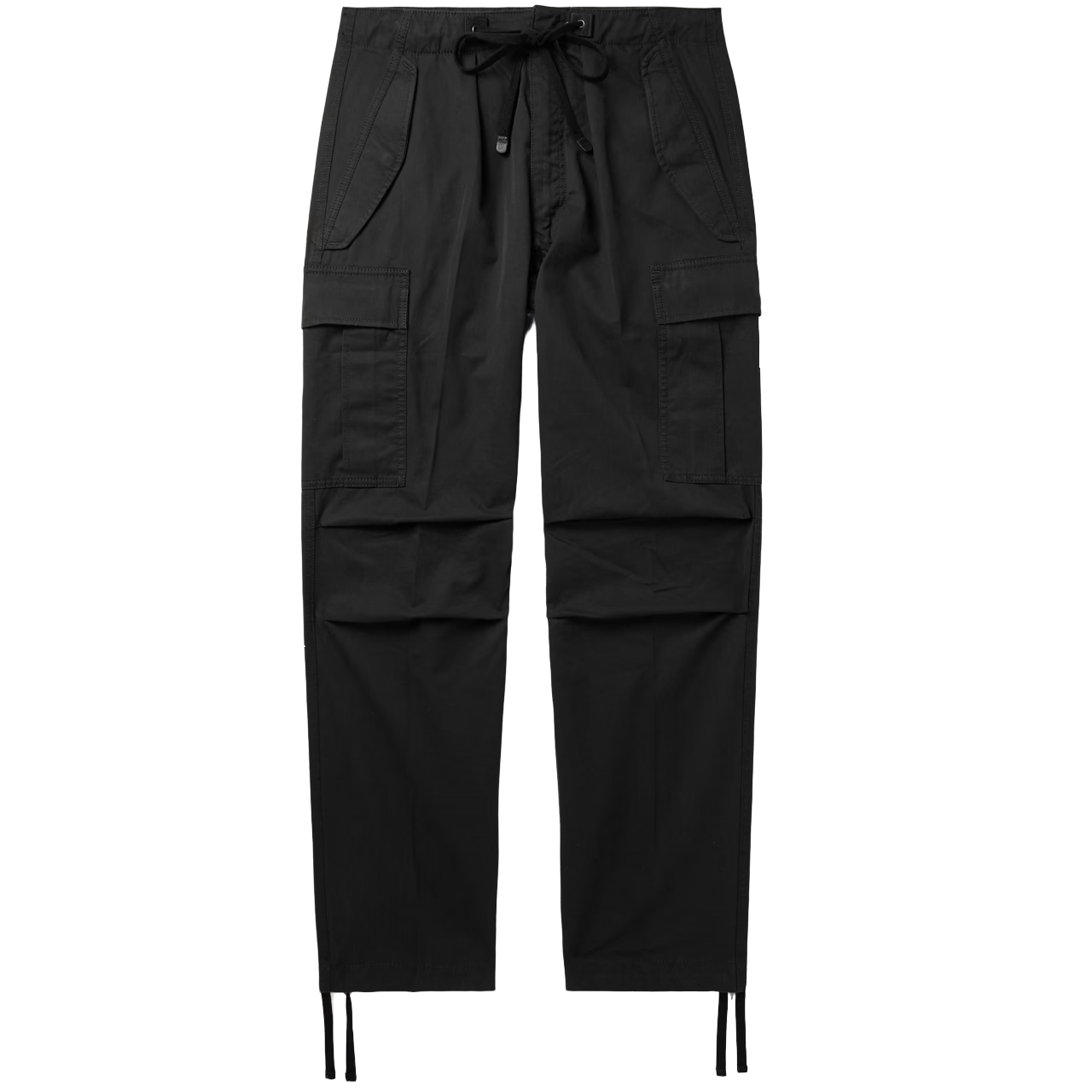 Black Wide Cargo Pants by TOM FORD