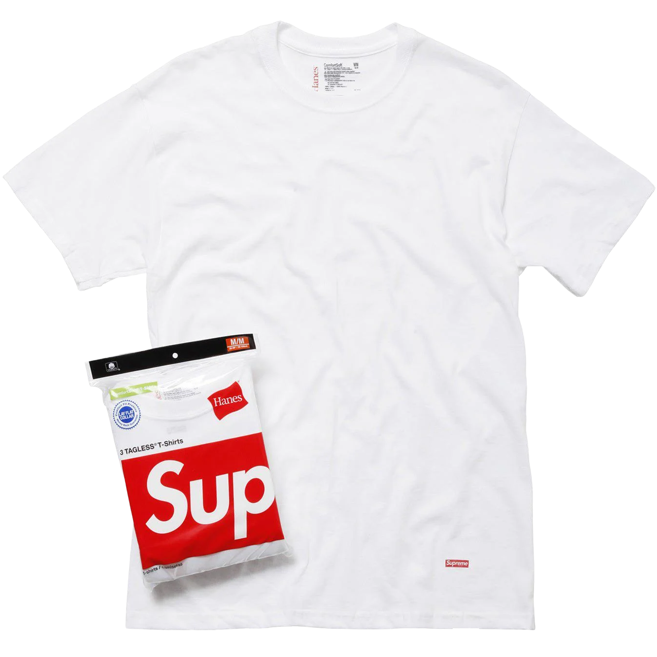 Supreme x Hanes Tagless Tees (3 Pack) 'White'