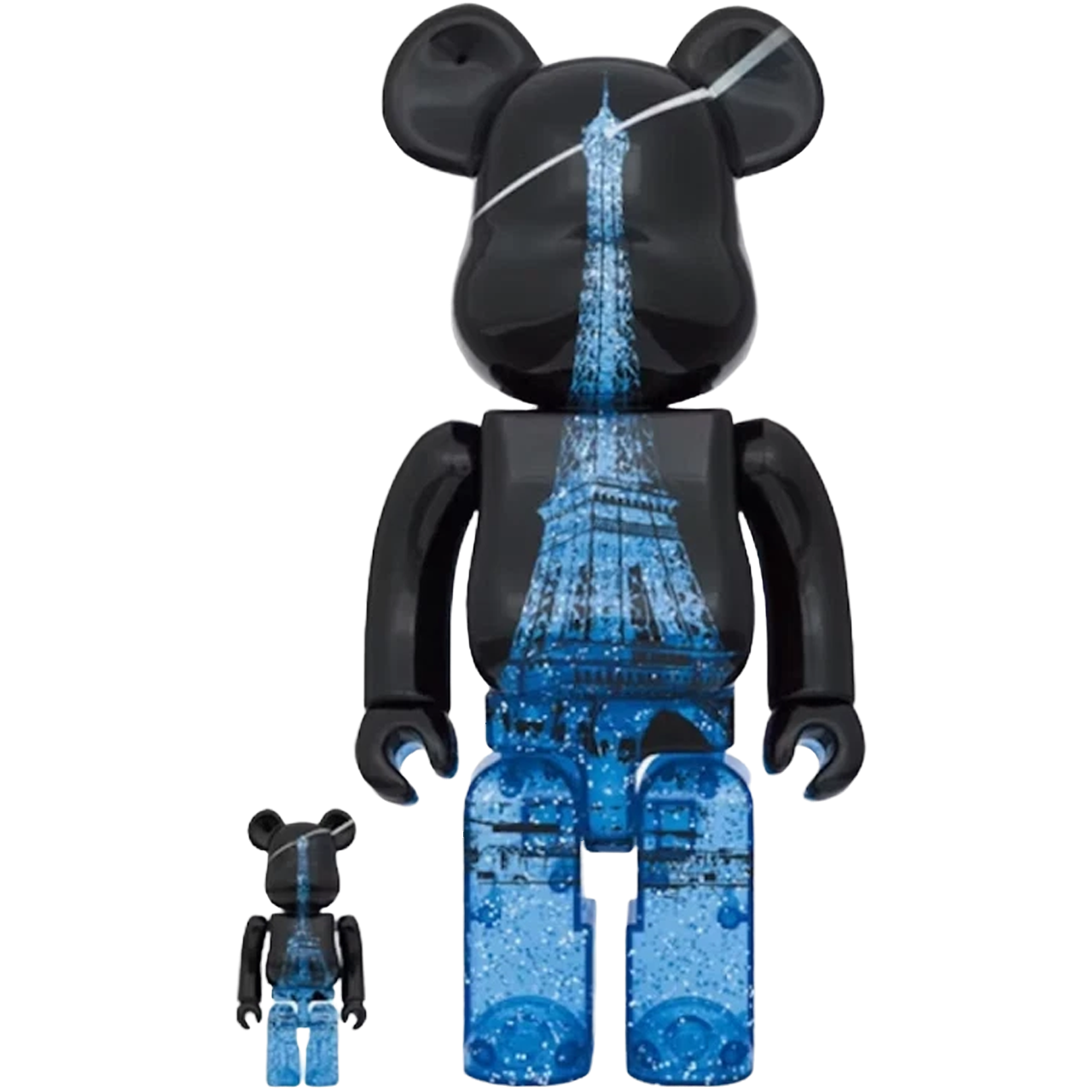 Bearbrick Eiffel Tower Sparkling 100% & 400% Set