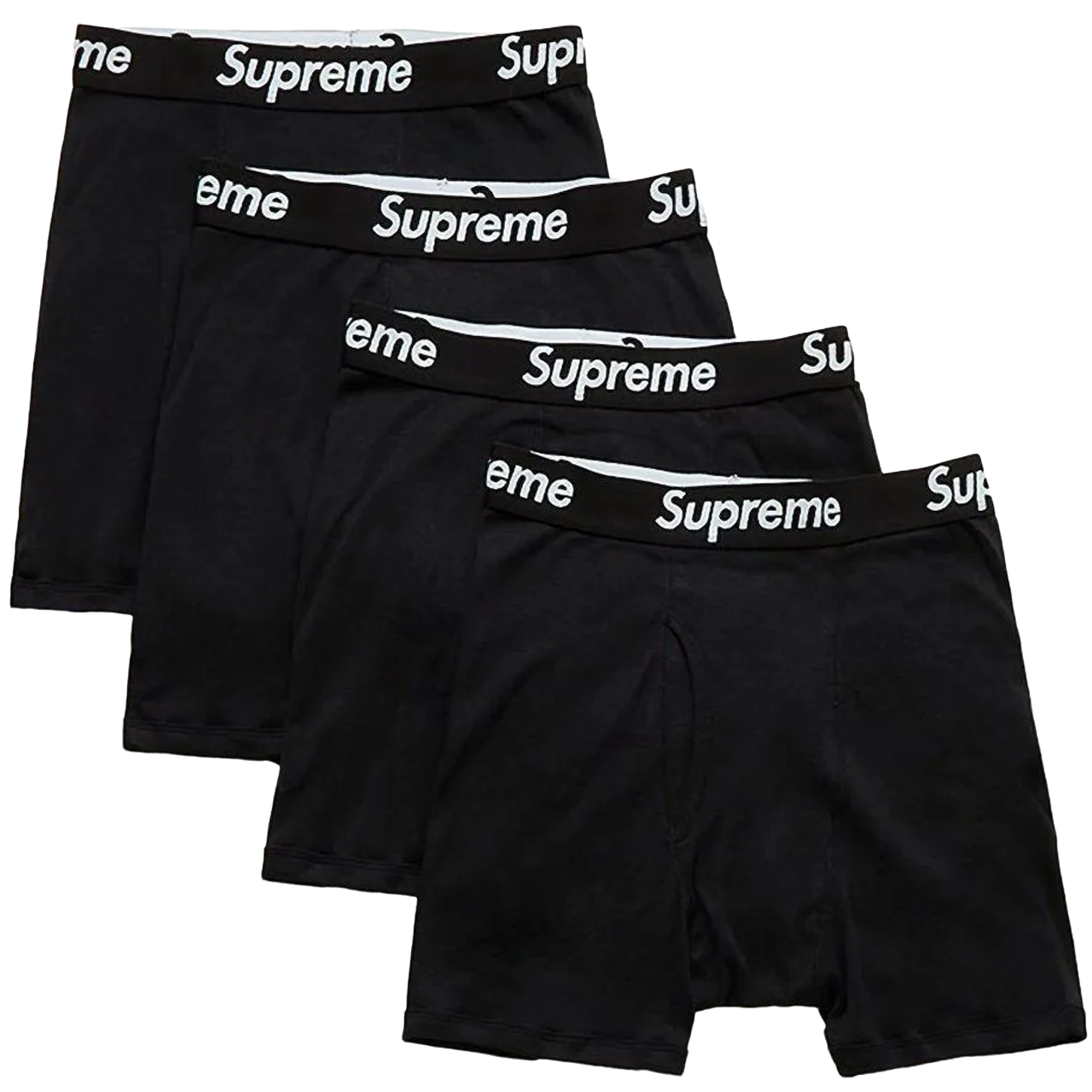 Supreme x Hanes Boxer Briefs (4 Pack) 'Black'