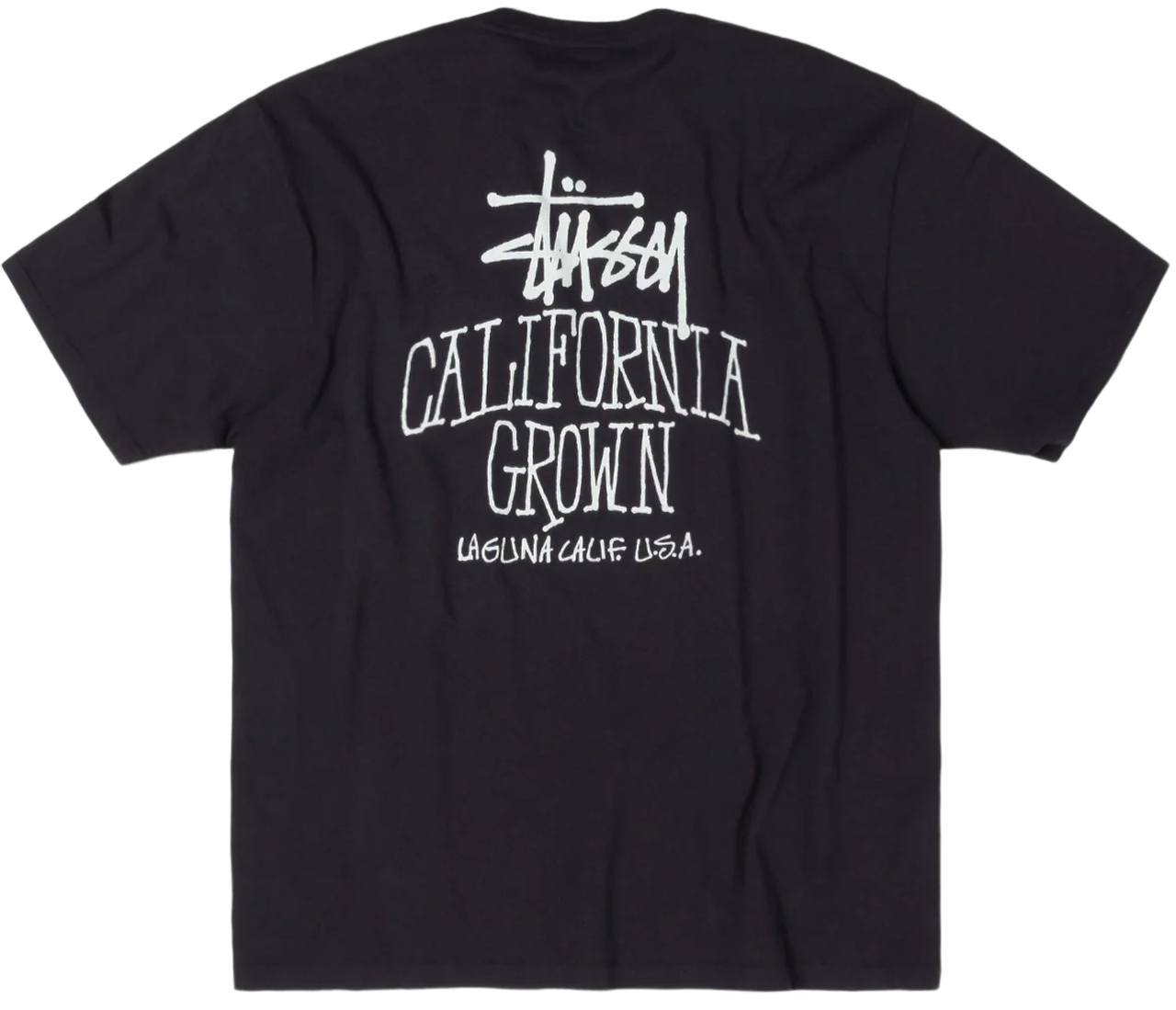 Stussy Cali Grown Tee Pigment Dyed Faded Black