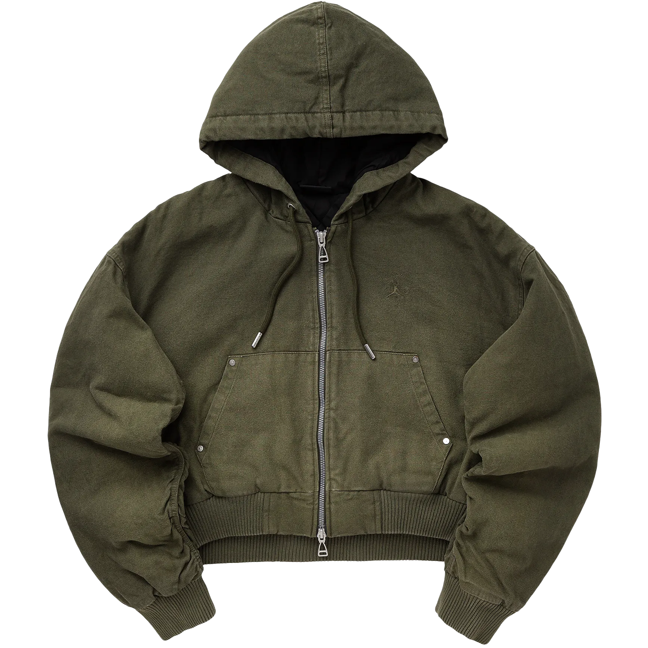 Travis Scott x Air Jordan Canvas Jacket Cargo Khaki Wmns