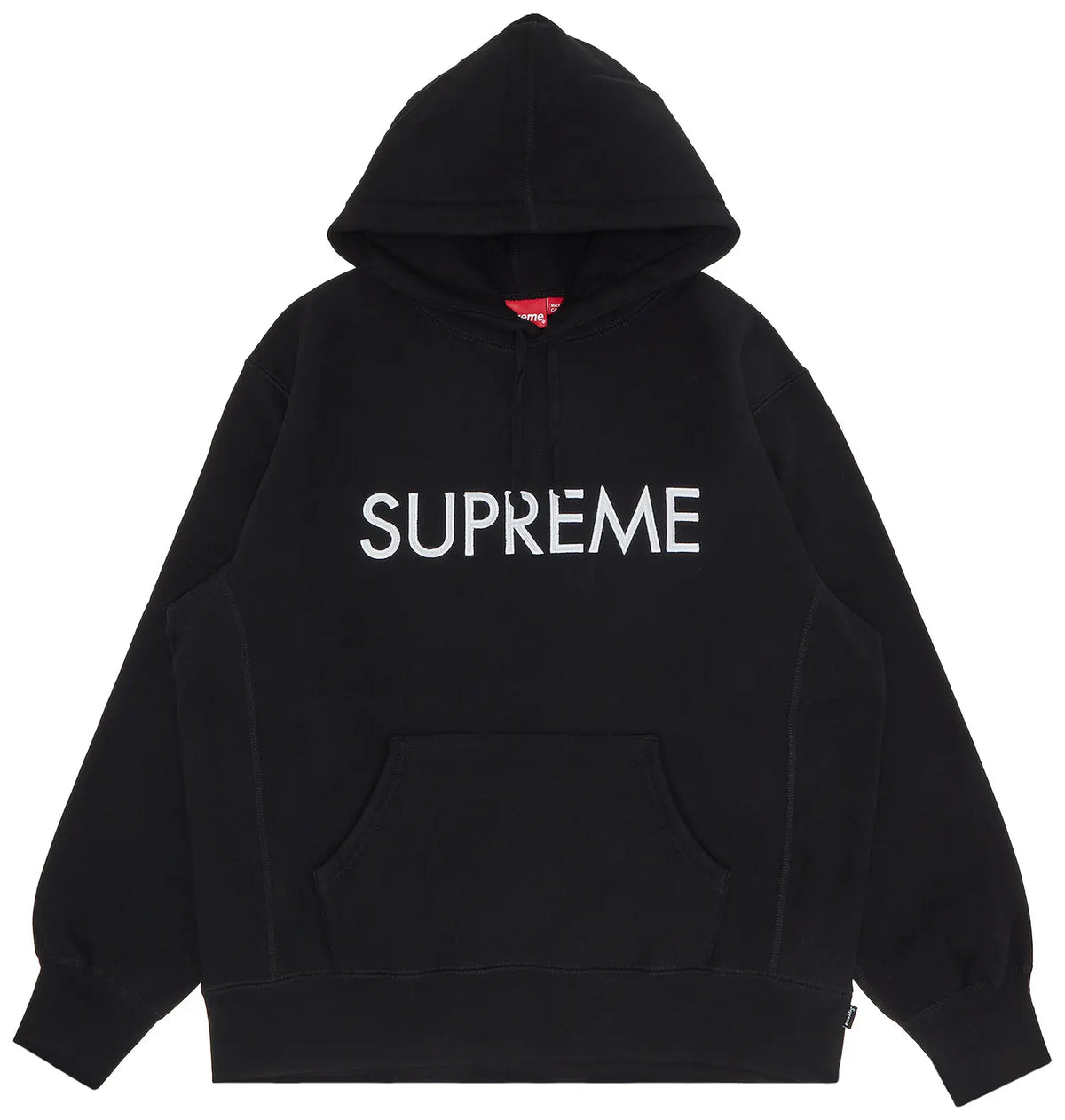 Supreme Capital Hooded Sweatshirt (FW22) Black