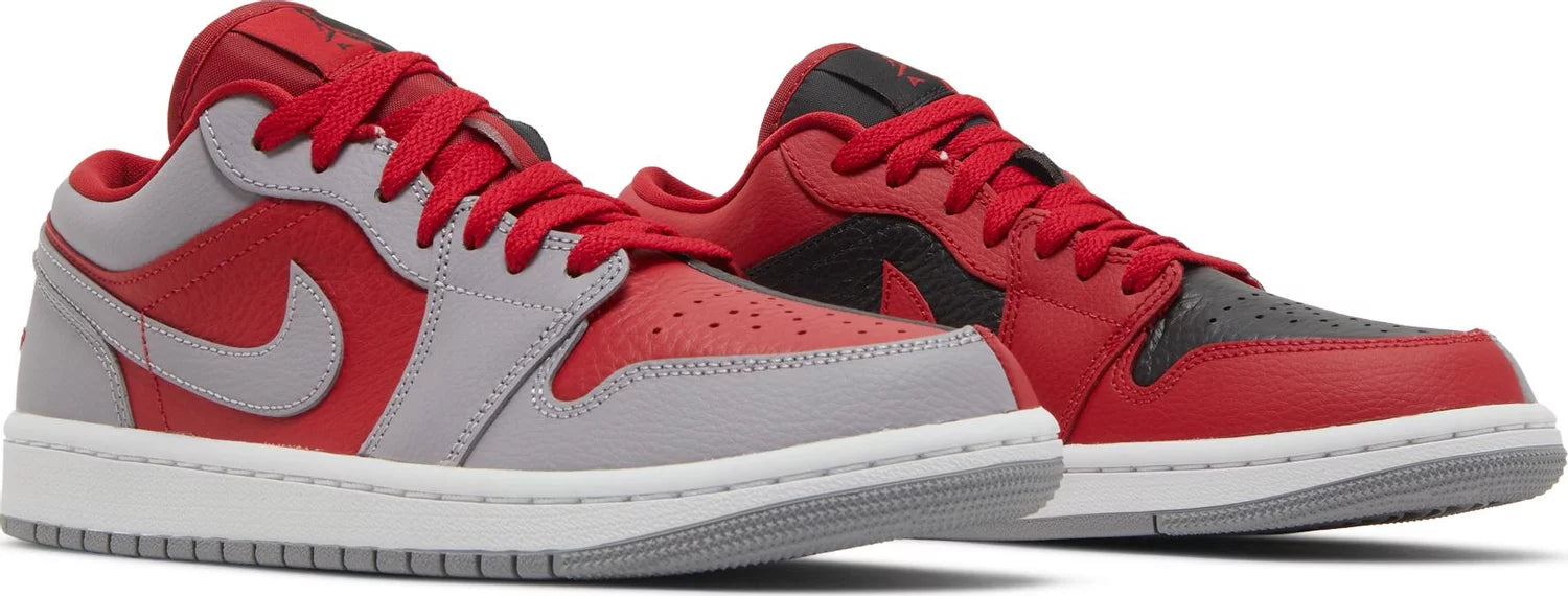 Air Jordan 1 Low SE Homage Split Gym Red Cement Grey W