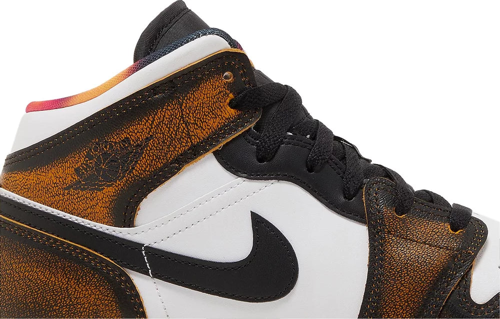 Air Jordan 1 Mid SE GS Wear-Away Taxi