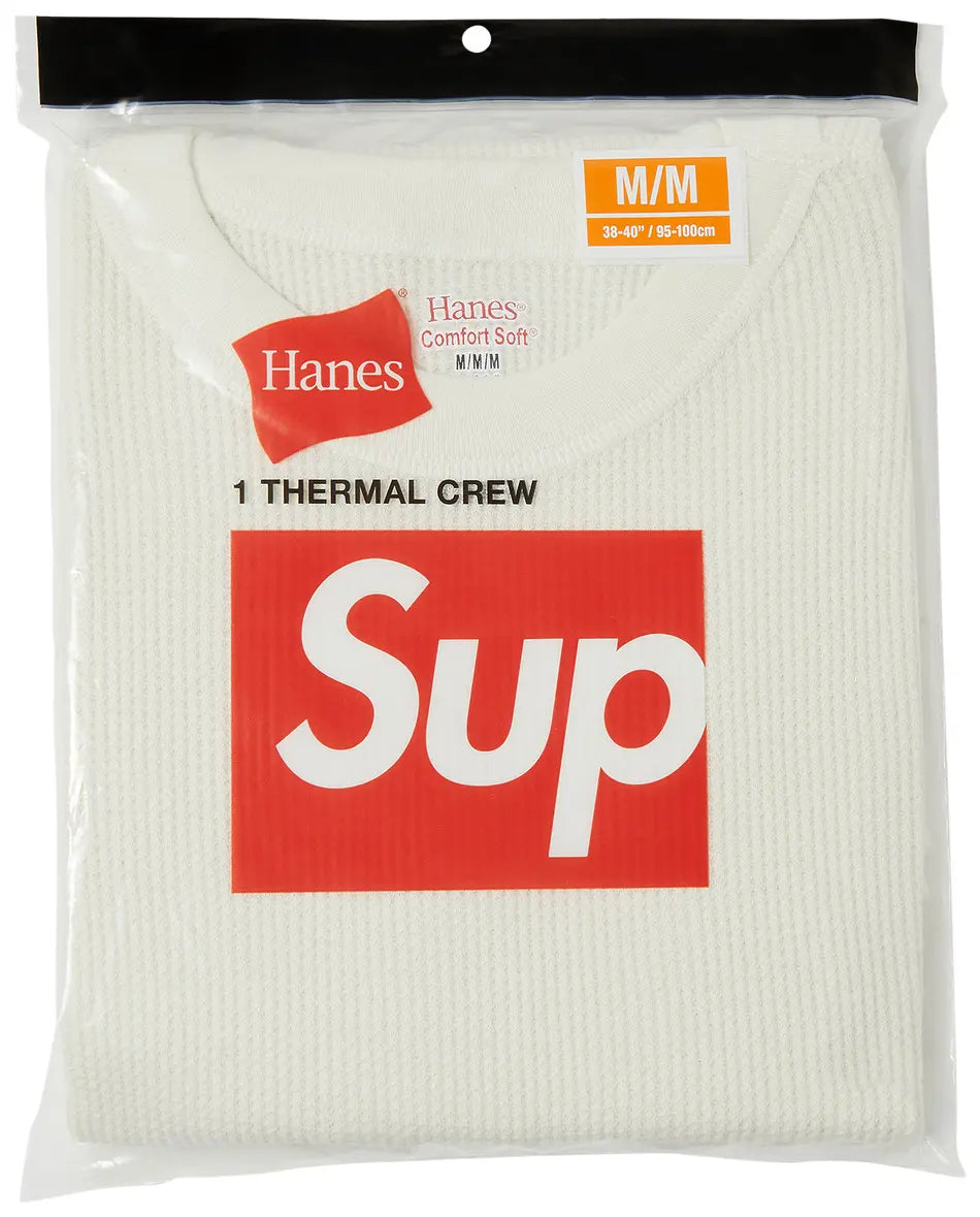 Supreme x Hanes Thermal Crew (1 Pack) 'Natural'