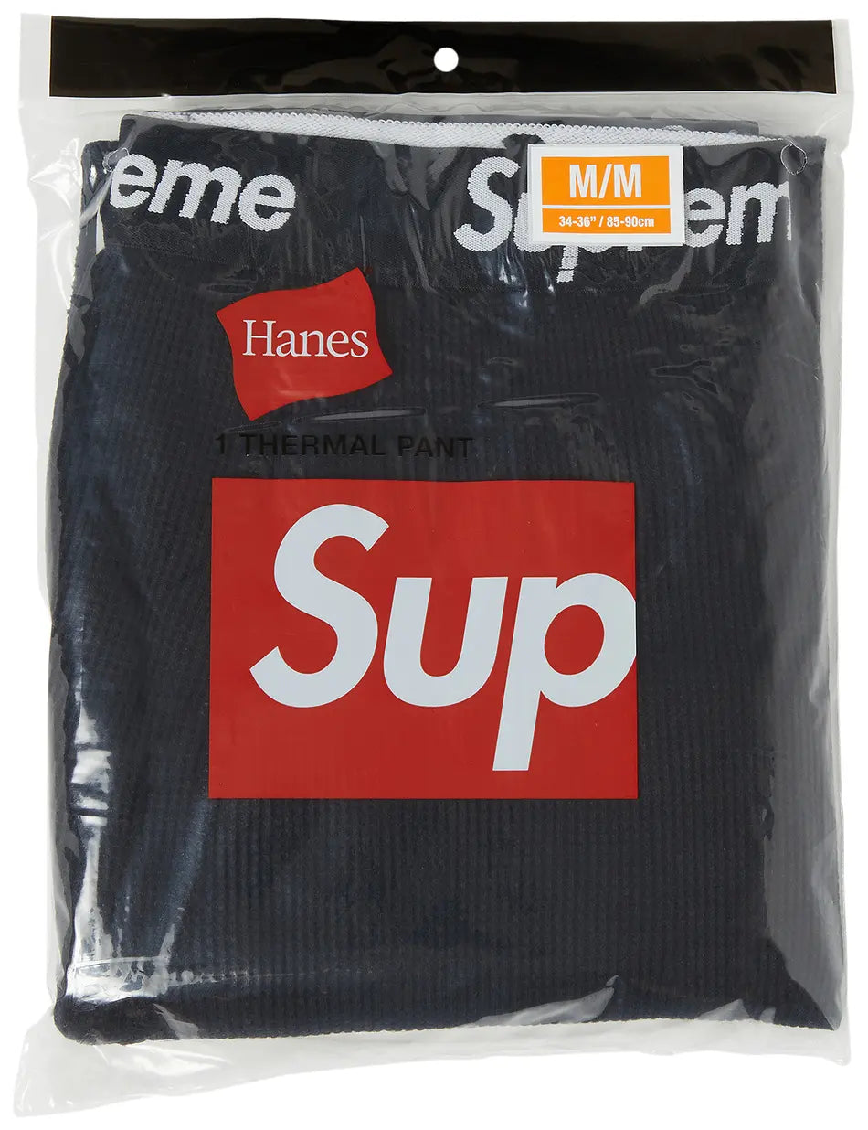 Supreme x Hanes Thermal Pant (1 Pack) 'Black'