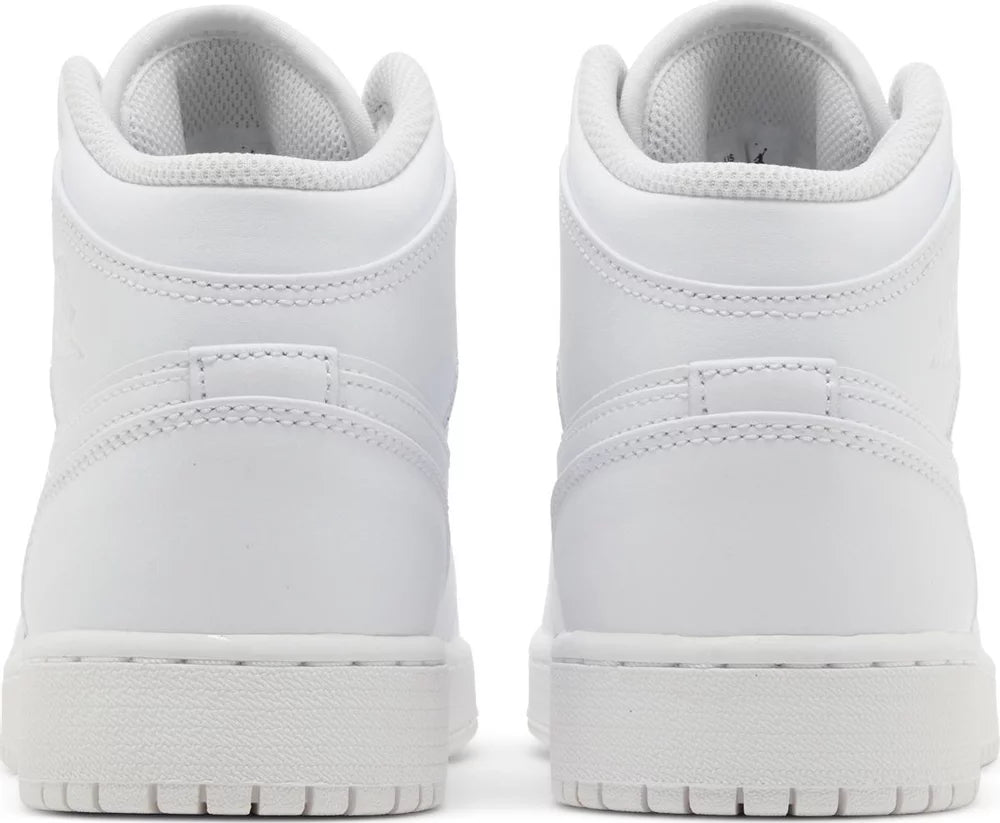 Air Jordan 1 Mid GS 'Triple White' 2023