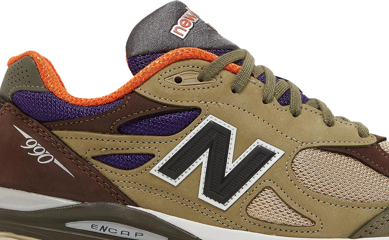 New Balance 990v3 MiUSA Teddy Santis Khaki Orange