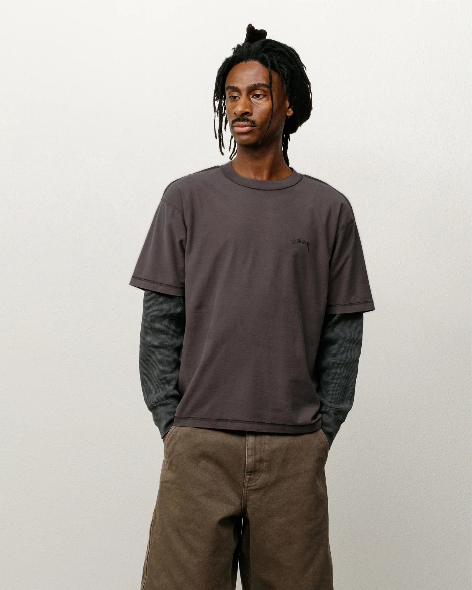 Stussy Lazy T-Shirt Faded Black
