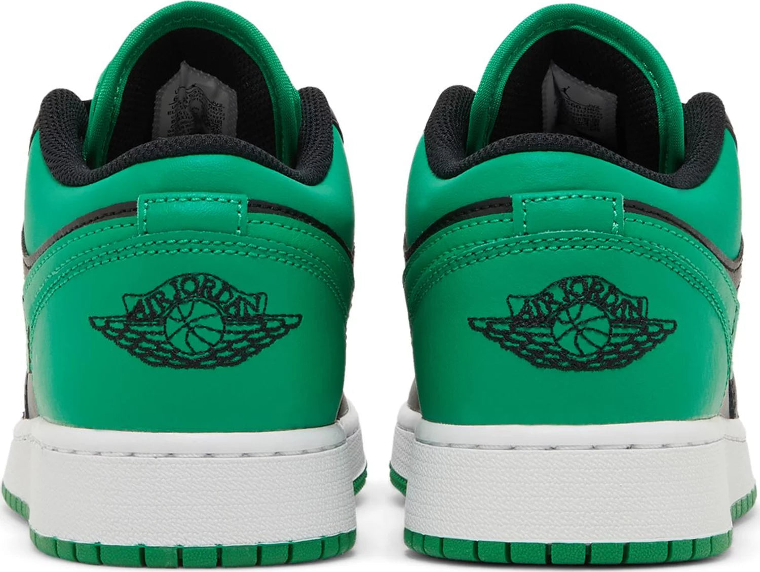 Air Jordan 1 Low GS Black Lucky Green