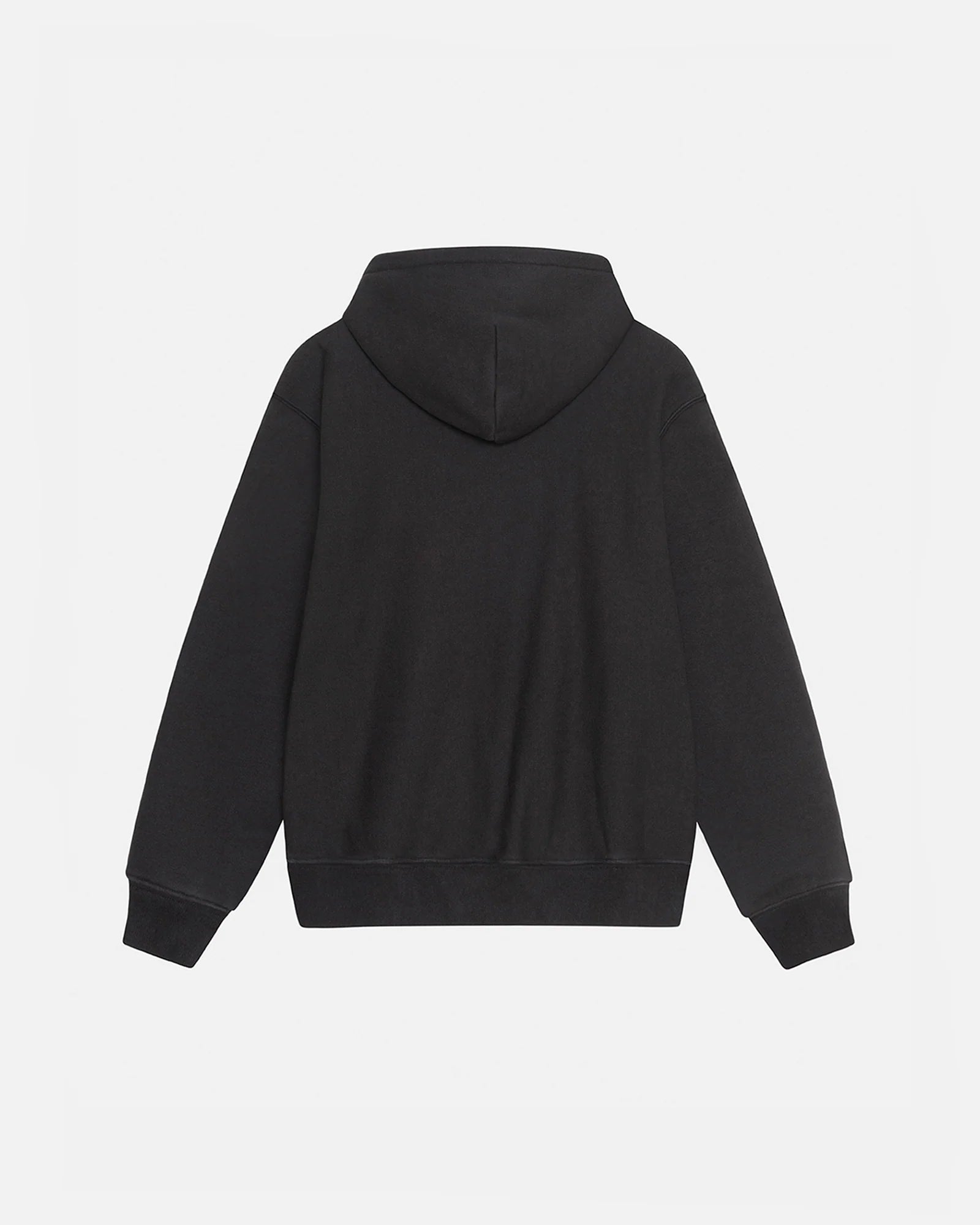 Stussy Satin Patch Oversised Hoodie Washed Black