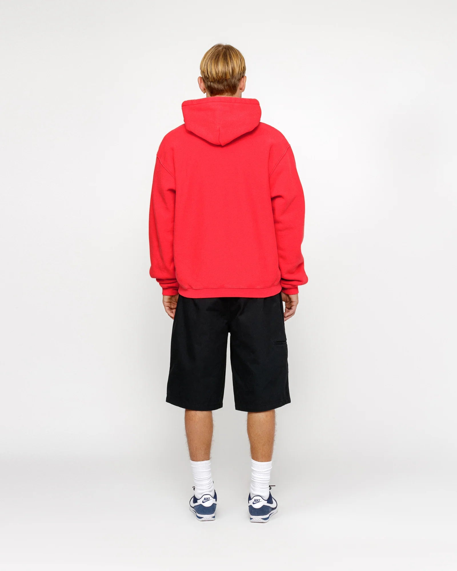 Stussy Outline Zip Hoodie Red