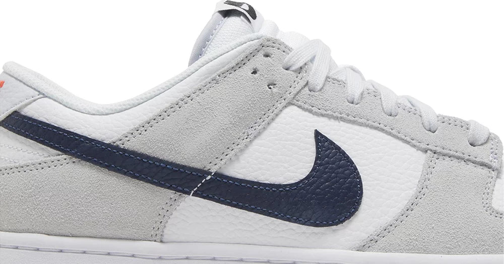 Nike Dunk Low White Grey Navy Aqua Mini Swoosh