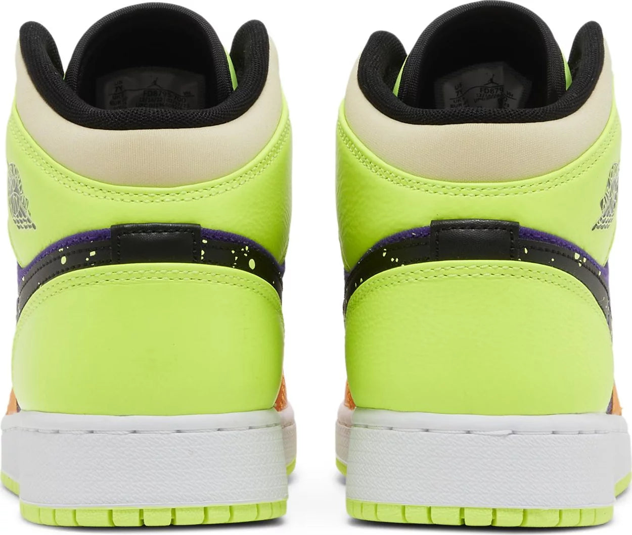 Air Jordan 1 Mid SE GS 'Volt Vivid Orange'