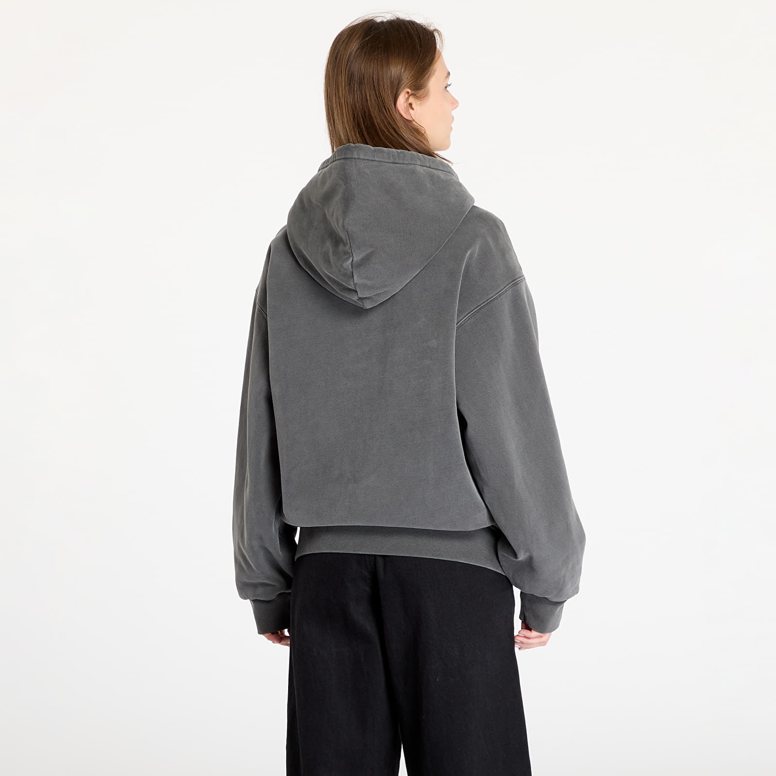 Carhartt WIP Hooded Vista Zip Jacket Graphite Black Garment Dyed