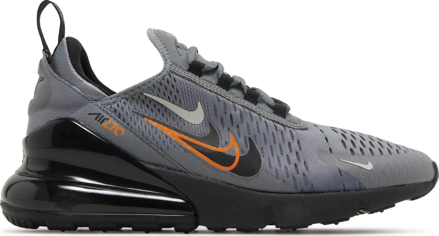 Nike Air Max 270 'Multi-Swoosh - Smoke Gray Mandarin'