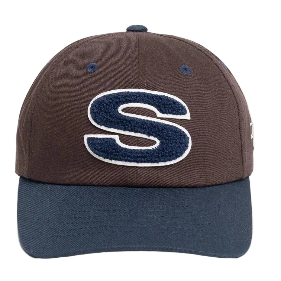 Stussy Chenille S Snapback Cap Dark Brown