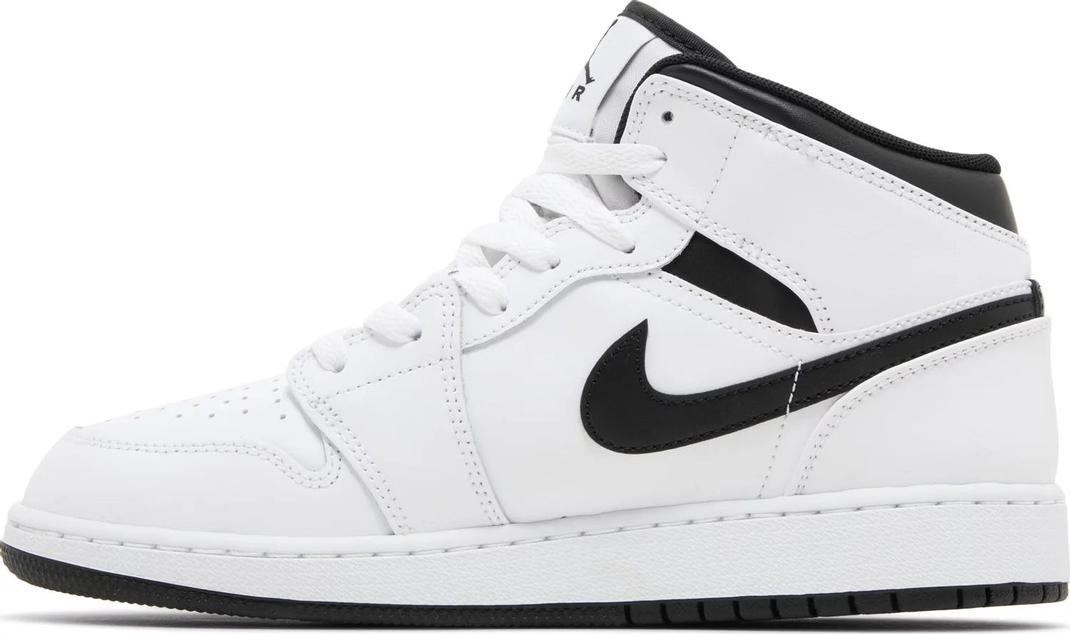 Air Jordan 1 Mid GS 'White Black'