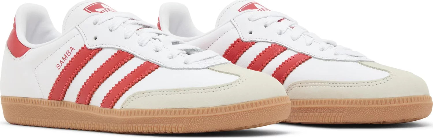 Adidas Wmns Samba OG 'White Solar Red Gum'