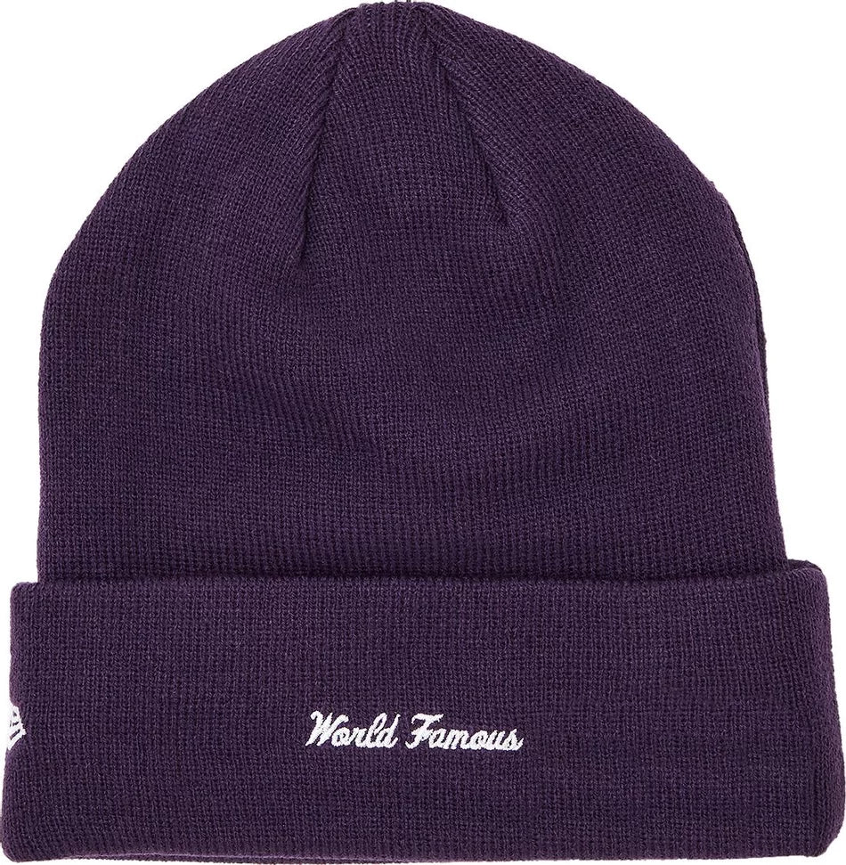 Supreme x New Era Box Logo Beanie 'Dark Purple'