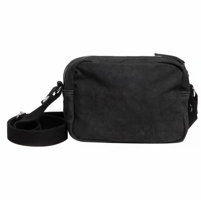 Stussy Needle Punch Side Pouch Washed Black