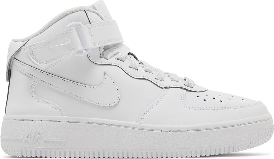 Nike Air Force 1 Mid EasyOn SE GS 'Triple White'