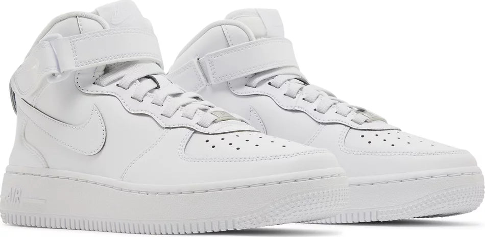 Nike Air Force 1 Mid EasyOn SE GS 'Triple White'