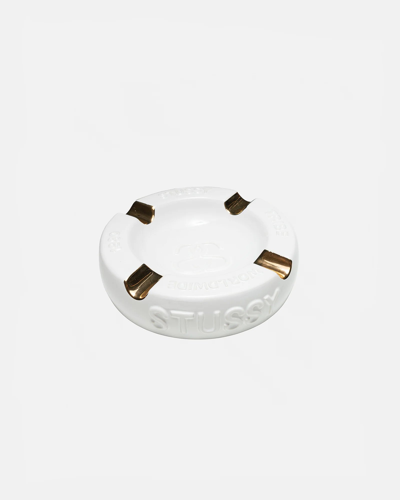 Stussy Ss-Link Cigar Ashtray in Ceramic White