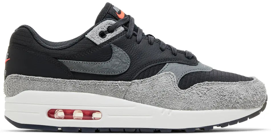 Nike Air Max 1 Premium 'Dark Smoke Grey Flash Crimson'