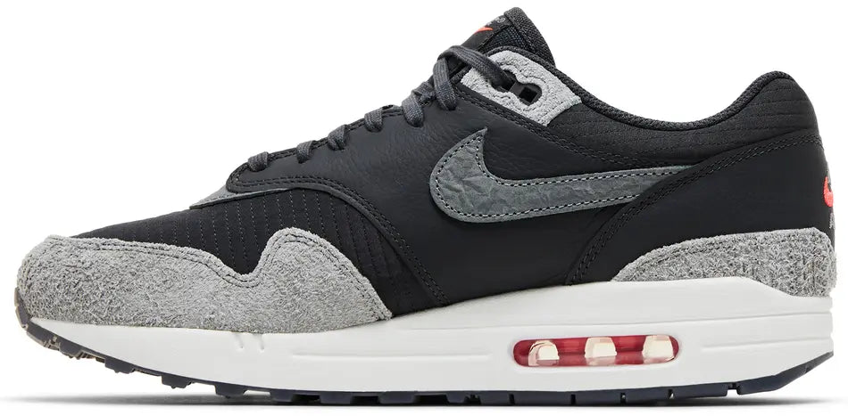 Nike Air Max 1 Premium 'Dark Smoke Grey Flash Crimson'