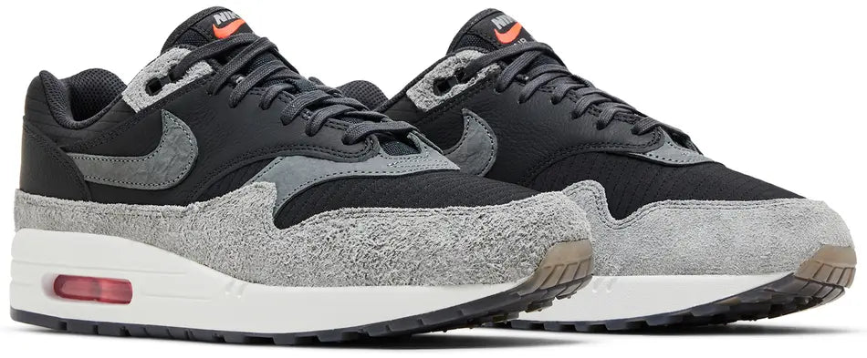 Nike Air Max 1 Premium 'Dark Smoke Grey Flash Crimson'