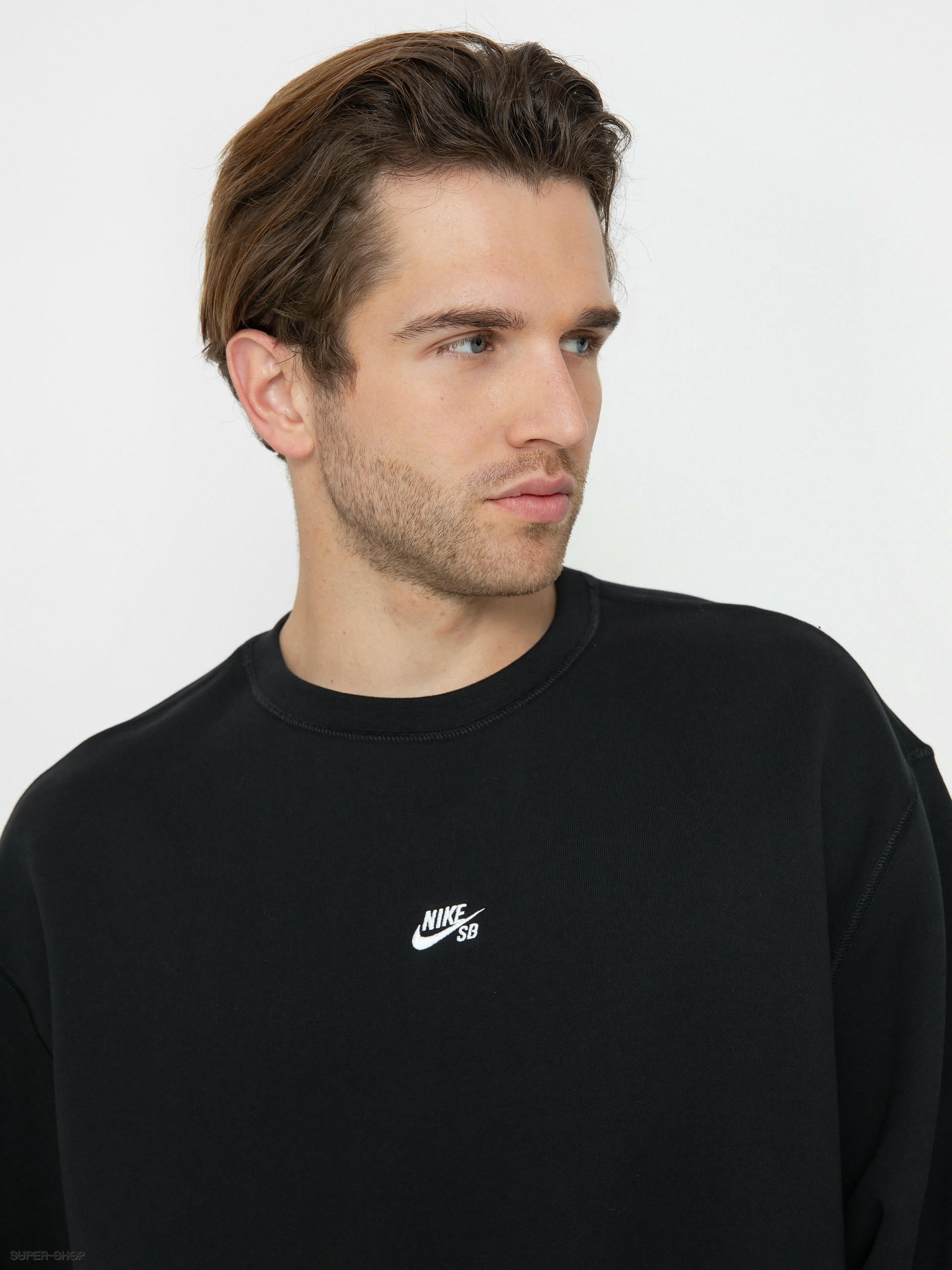 Nike SB Essential Logo Crew Sweatshirt Black